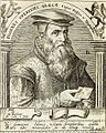 Johannes Oporinus (Gravure Theodor de Bry publiceerde werk van Wier)