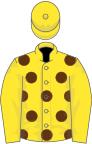 Yellow, Brown spots, Yellow sleeves and cap