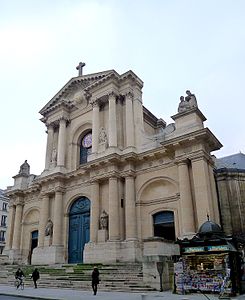 Церковь Позднего барокко Сен-Рош на 196 улице Сент-Оноре. Архитекторы Роберт де Котт и Джулс-Робер де Котт (1738-1739)