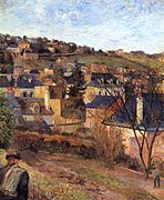 Les toits bleus, Rouen (Gauguin)