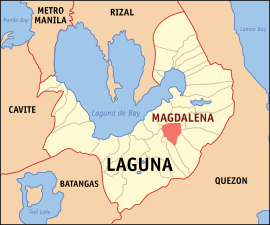 Magdalena na Laguna Coordenadas : 14°12'N, 121°26'E