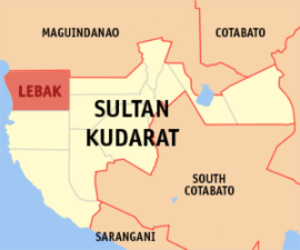 Lebak na Sultan Kudarat Coordenadas : 6°38'N, 124°4'E
