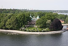 Villa Täcka Udden, Djurgården, Stockholm, Wallenbergs' villa for representation