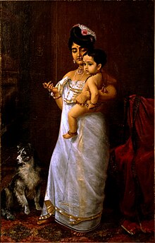 Raja Ravi Varma, There Comes Papa (1893).jpg