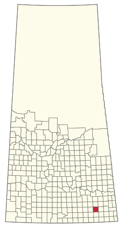 Location of the RM of Tecumseh No. 65 in Saskatchewan