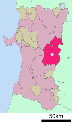 Location of Semboku in Akita Prefecture