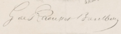 signature de Gaston de Raousset-Boulbon