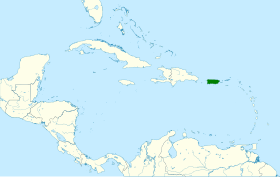 Distribución geográfica de la cigua puertorriqueña.