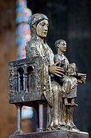Romanička statua Bogorodice kao Sedes sapientiae ("tron mudrosti"), 12. vijek