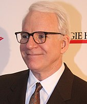 Two-time winner Steve Martin. Steve Martin, 120th Anniversary Of Carnegie Hall (cropped).jpg