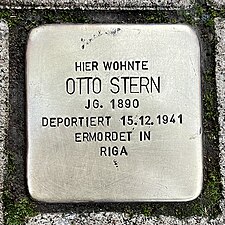 Stolperstein, Otto Stern in Hannover, Wedekindstraße 3 vom 09.11.2022