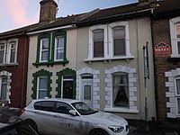 Byelaw terraced house in Strood, using cast stone