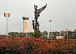 Blick zum Tower des Flughafens Soekarno-Hatta
