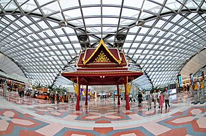 Suvarnabhumi Airport, Bangkok, Thailand - betw...