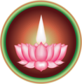 Image 3 Ayyavazhi Image credit: Vaikunda Raja The Lotus-Namam is the symbol of Ayyavazhi, a Dharmic belief system that originated in South India in the 19th century. The lotus represents the 1,008-petalled Sahasrara and the flame-shaped white Namam represents the Aanma Jyothi or ātman, sometimes translated as 'soul' or 'self'. The number of practitioners is estimated to be between 700,000 and 8,000,000, although the exact number is unknown, since Ayyavazhis are reported as Hindus during censuses. More selected pictures