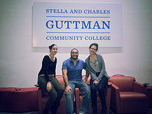 Three members of the founding class of Guttman Community College The Contributors.jpg