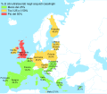 Percentuali di cibi ultralavorati negli acquisti casalinghi (mappa in italiano)