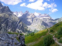 Ici la section entre le refuge Bertone et Arnouvaz sur la CCC 2009.