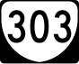 State Route 303 marker