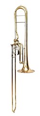 Contrabass trombone in F with valves in D and B♭