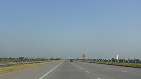 The Yamuna Expressway runs through Noida Yamuna Expressway Delhi - Agra.jpg