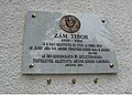 Gedenktafel für Tibor Zám (1929–1984)