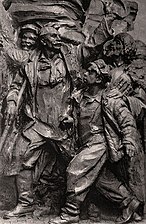 Сустрэча У. І. Леніна на Фінляндскім вакзале ў красавіку 1917 года. 1957-1958. Фрагмент