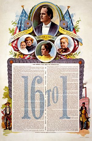 Плакат Демократической кампании 1896 г.