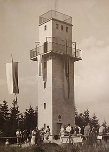 Einweihung des Radspitzturms 1956