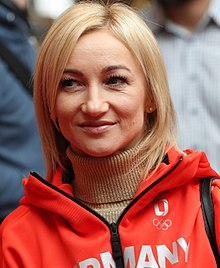 Aljona Savchenko at the Olympic Winter Games in Pyeongchang 2018