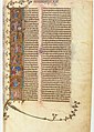 Библия Роберта де Биллинга, лист 5, Миниатюры из «Книги Бытия». Национальная библиотека, Париж