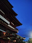 Detail of the roof of Buddha's tooth temple