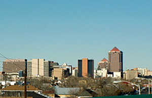 View of downtown Albuquerque, New Mexico from ...