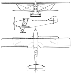 vue en plan de l’avion