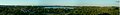 Panorama sur le lac de Maine de la croix de Maine