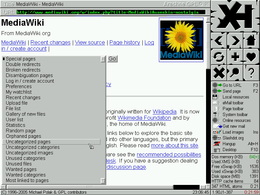 il browser web Arachne GPL in versione grafica VESA