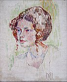 Lidia Arionescu Baillayre, 1880-1923 Retrat d'una dona, 1904