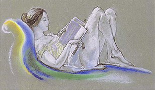 Читающая девушка, (1911)