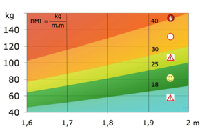 Body mass index. Graphics is made language ind...