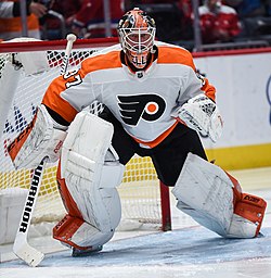 Brian Elliott from Capitals vs. Flyers at Capital One Arena, May 4, 2020 (All-Pro Reels Photography) (49624226717) (cropped).jpg