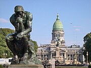 Archivo:Buenos Aires-Plaza Congreso-Pensador de Rodin.jpg buenos aires plaza congreso pensador de rodin