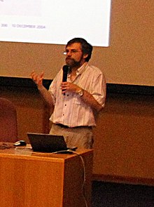 Call talking at a scientific conference in 2013 Conferencia Dr. Josep Call en la ULL (cropped).JPG