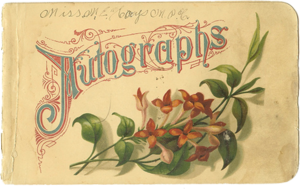 autograph book (1886)