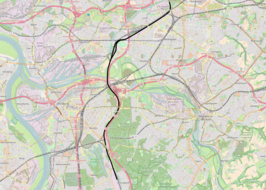 Spoorlijn Duisburg-Wedau - Oberhausen West op de kaart