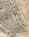 Piri Reis İstanbul Haritası, Tekfur Sarayı Detayı, 1521