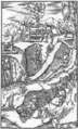 Bergleute mit Fahrhauben (Darstellung nach Agricola Mitte des 16. Jahrhunderts)