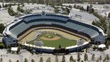 Dodger Stadium, the baseball park for the Los Angeles Dodgers