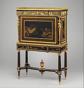 Drop-front desk by Adam Weisweiler, (c. 1790) Metropolitan Museum