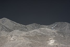 Vista infraroja del Canigó dels de l'ermita de Sant Ferriol (Ceret)