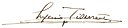 Firma de Eugène Tisserant